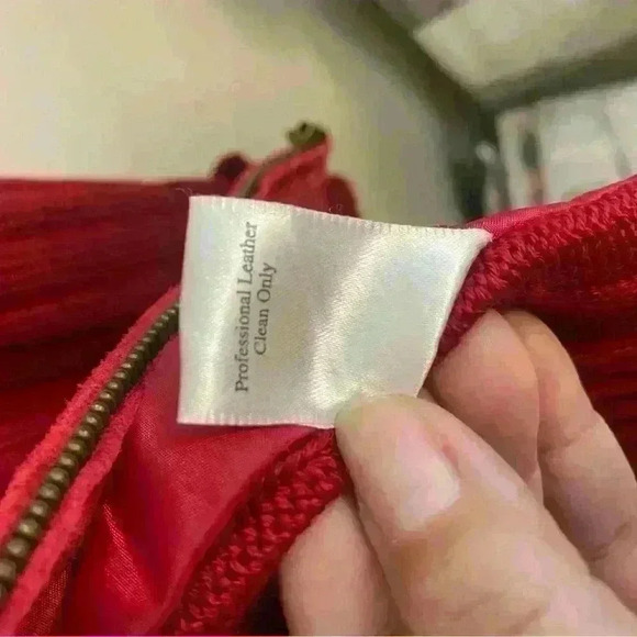 Coldwater Creek Y2K Red Suede and Knit Cardigan with Pockets Size M - Picture 5 of 10